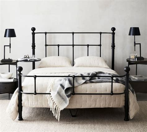 metal bed frame pottery barn